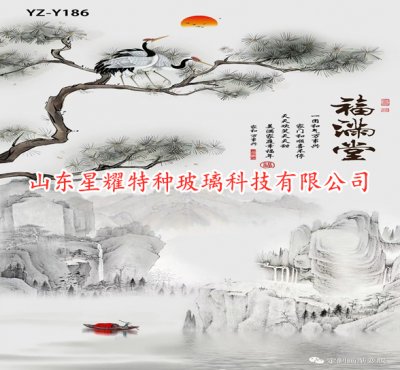 山水畫(huà)玻璃